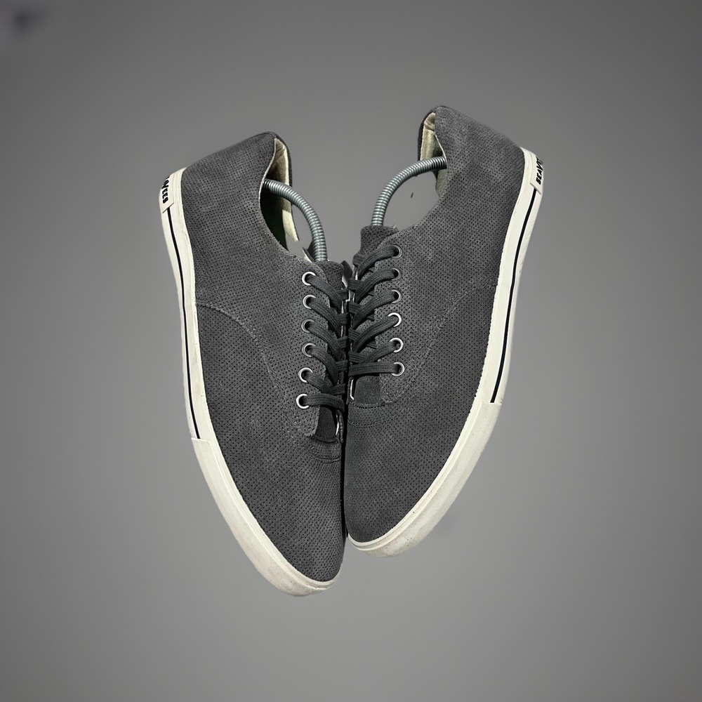 Seavees Mens Grey Hermosa Stitchfix Lace Up Suede Sneakers Casual Shoes Sz 11.5
